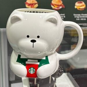🎄 NWT 2025 Starbucks Bearista 12oz Ceramic Mug